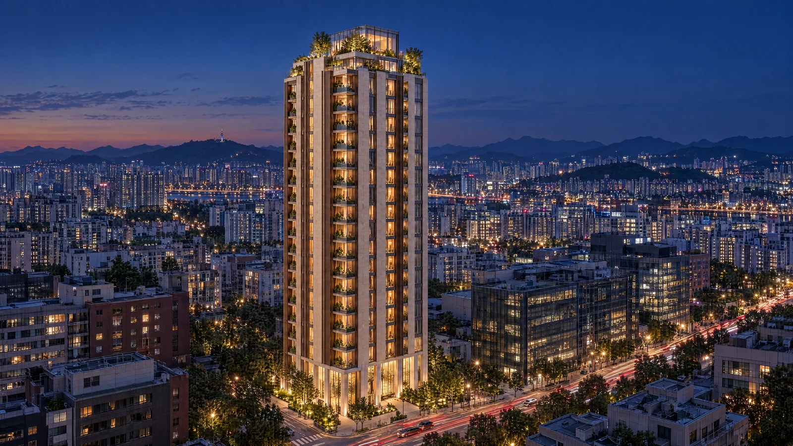 한결 야경 (AI 연출 이미지)