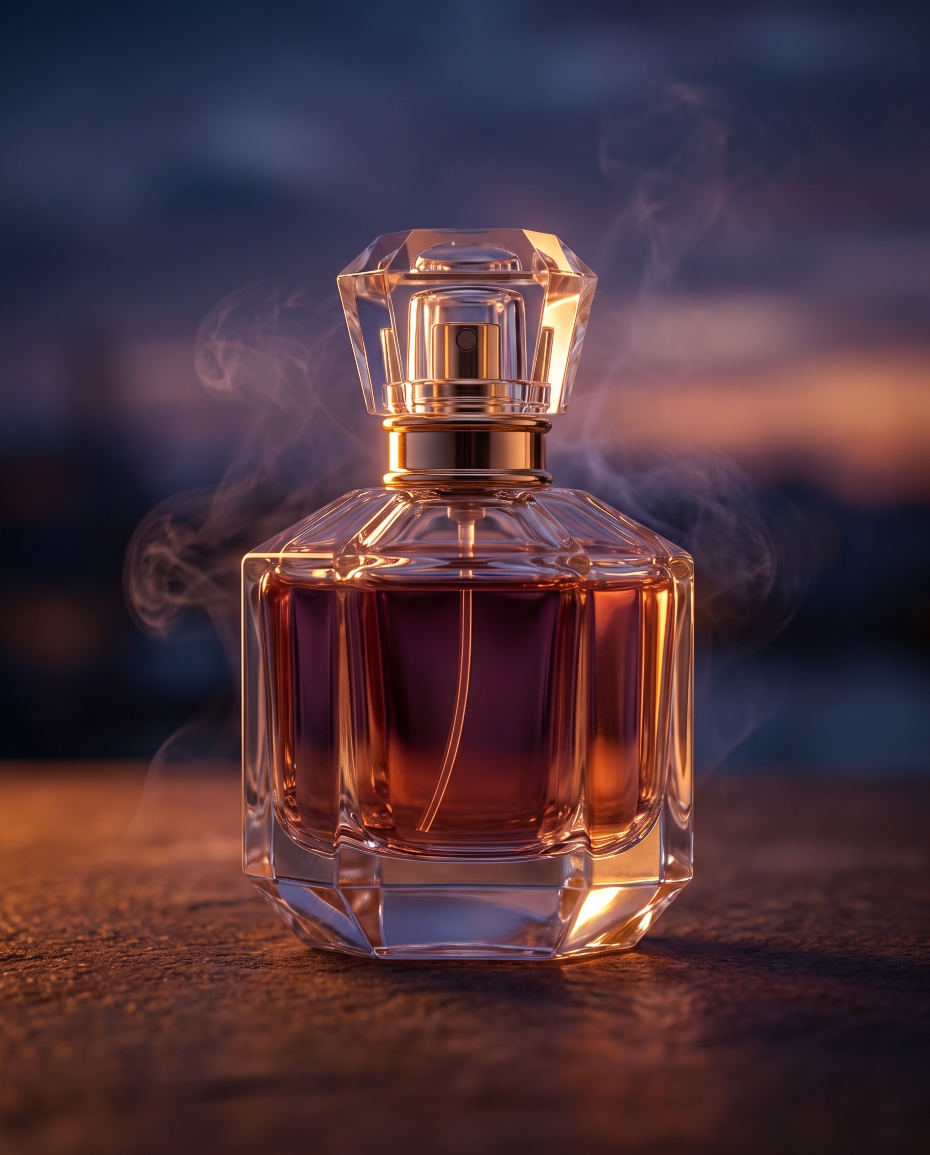 No. 03 Dusk — deep plum-amber liquid