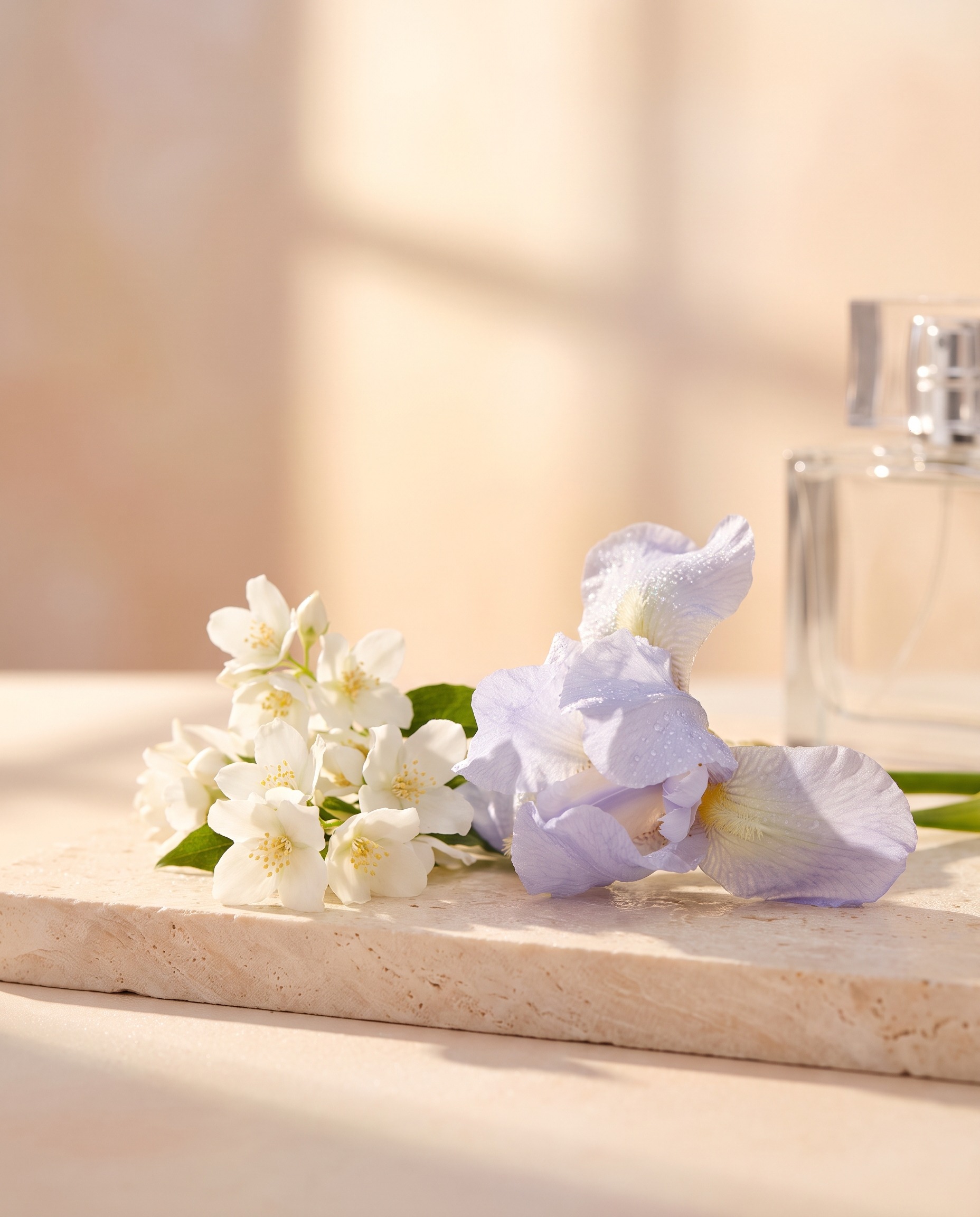 White jasmine and iris